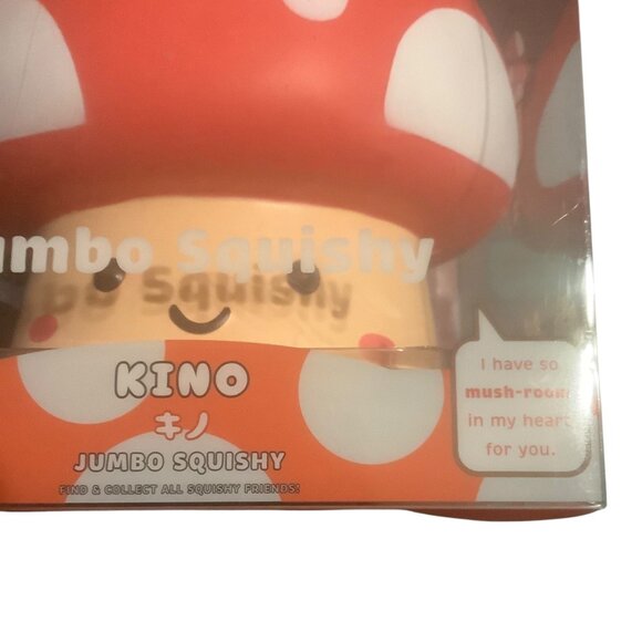 Mimicoco Jumbo Mushroom Squishy Toy 6.2" x 6.6" Red White Stress Relief Kawaii - Picture 3 of 9